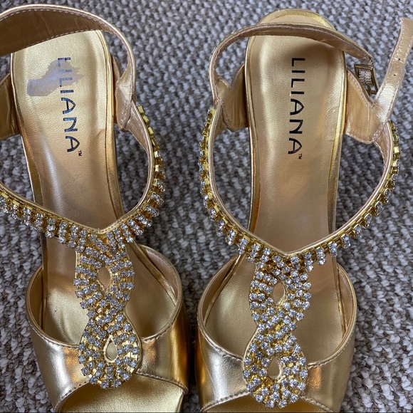 liliana rhinestone heels